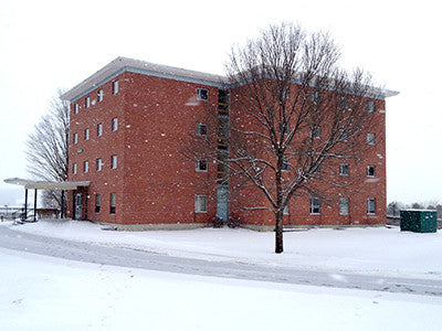 Wheelock Dorm in Snow